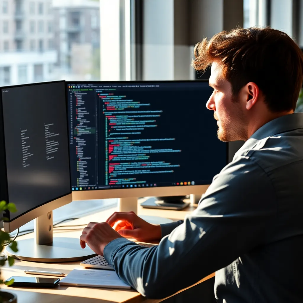 Nederlandse webontwikkelaar werkt aan WordPress code